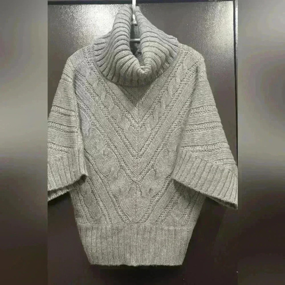 Mexx  Women's Small Cowl Neck Cable Chevron Knit Blend Sweater - Picture 2 of 7